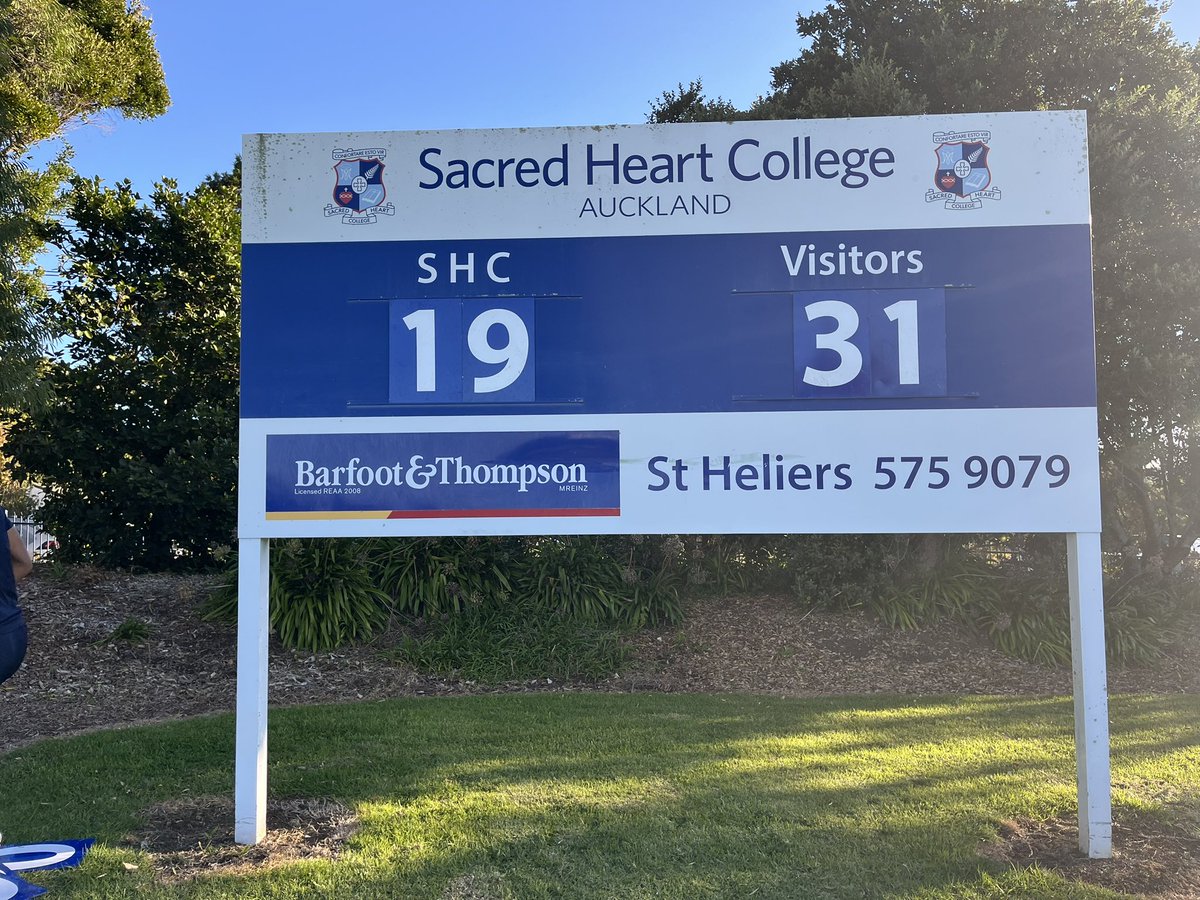 Tough start for the new side representing last year’s Auckland 1A 1st XV champs, Sacred Heart. Well behind against a spirited Kelston Boys throughout, but pulled two tries back late on.