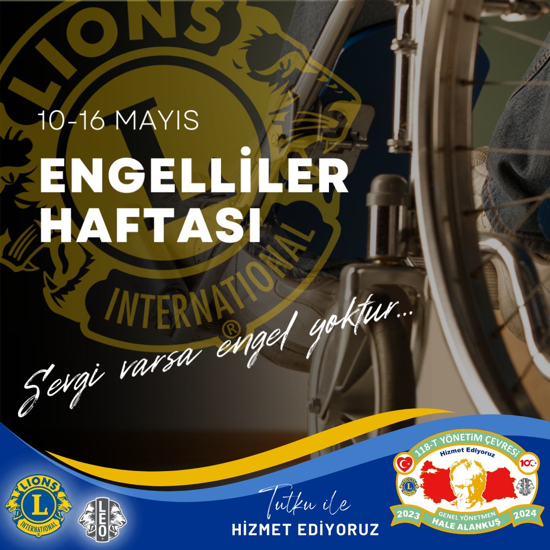 lions118tyc's tweet photo. Sevgi, saygı ve hoşgörü ile aşılamayacak engel yoktur. Yeter ki Engel zihniyetlerimizde, kalplerimizde, vicdanlarımızda olmasın...❤️

#engellilerhaftası #engelli #engel #md118türkiye #lionstürkiye #md118 #md118leo #118t_leo #lionsclubs #lionsinternational https://t.co/1Qe5BfdNNj