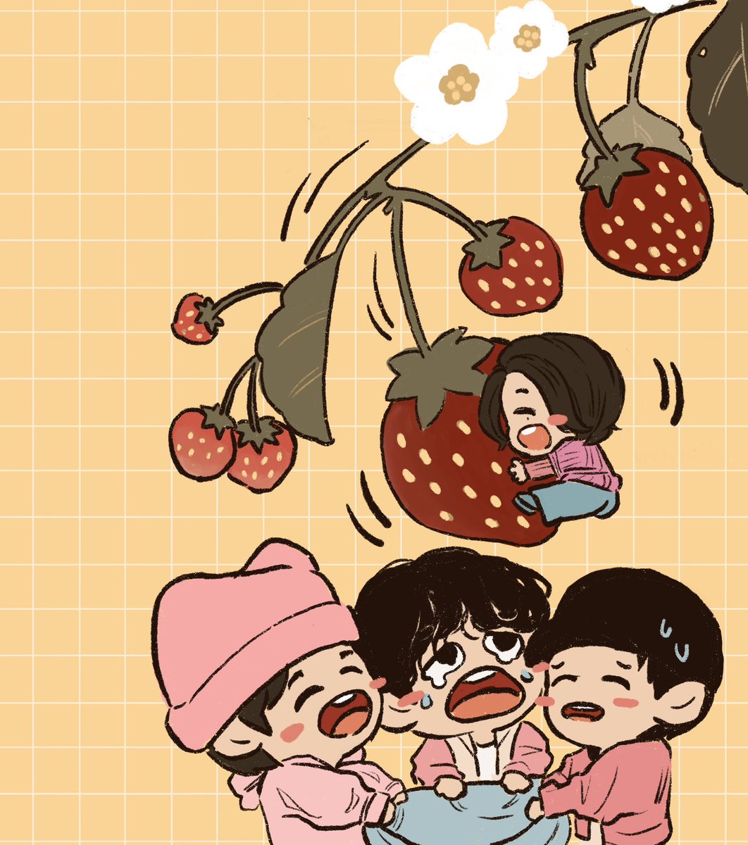 Hyunjin is just one strawberry tall 🥟🍓