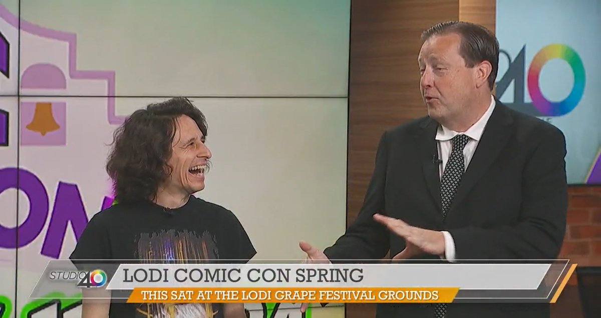 This week's Lodi Comic Con made the news, and my best friend Mike Millerick and I hyped it! Can't wait to see YOU at the show! fox40.com/studio-40/lodi…