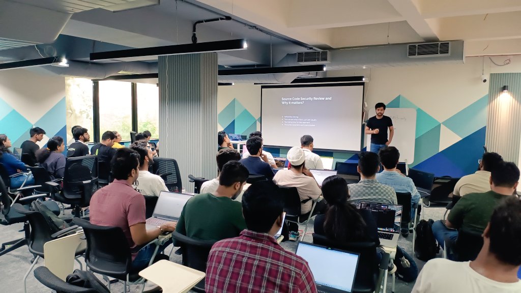 Null Bangalore (@nullblr) on Twitter photo <a href="/Nullblr/">Null Bangalore</a> Humla titled "Source Code Security like a Pro: Offensive & Defensive Approach" by <a href="/rohitcoder/">Rohit Kumar</a> at <a href="/cloudsek/">CloudSEK</a> premises today. <a href="/Nullblr/">Null Bangalore</a> Humla titled "Source Code Security like a Pro: Offensive & Defensive Approach" by <a href="/rohitcoder/">Rohit Kumar</a> at <a href="/cloudsek/">CloudSEK</a> premises today.