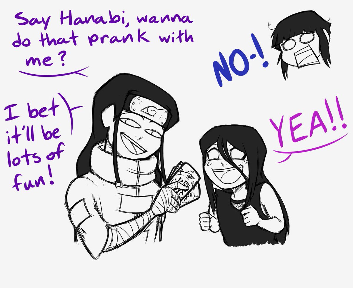 Aw nah, Neji taking advantage of this