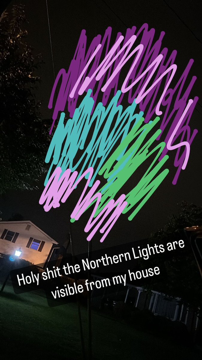 You can see the aurora from my house!!!