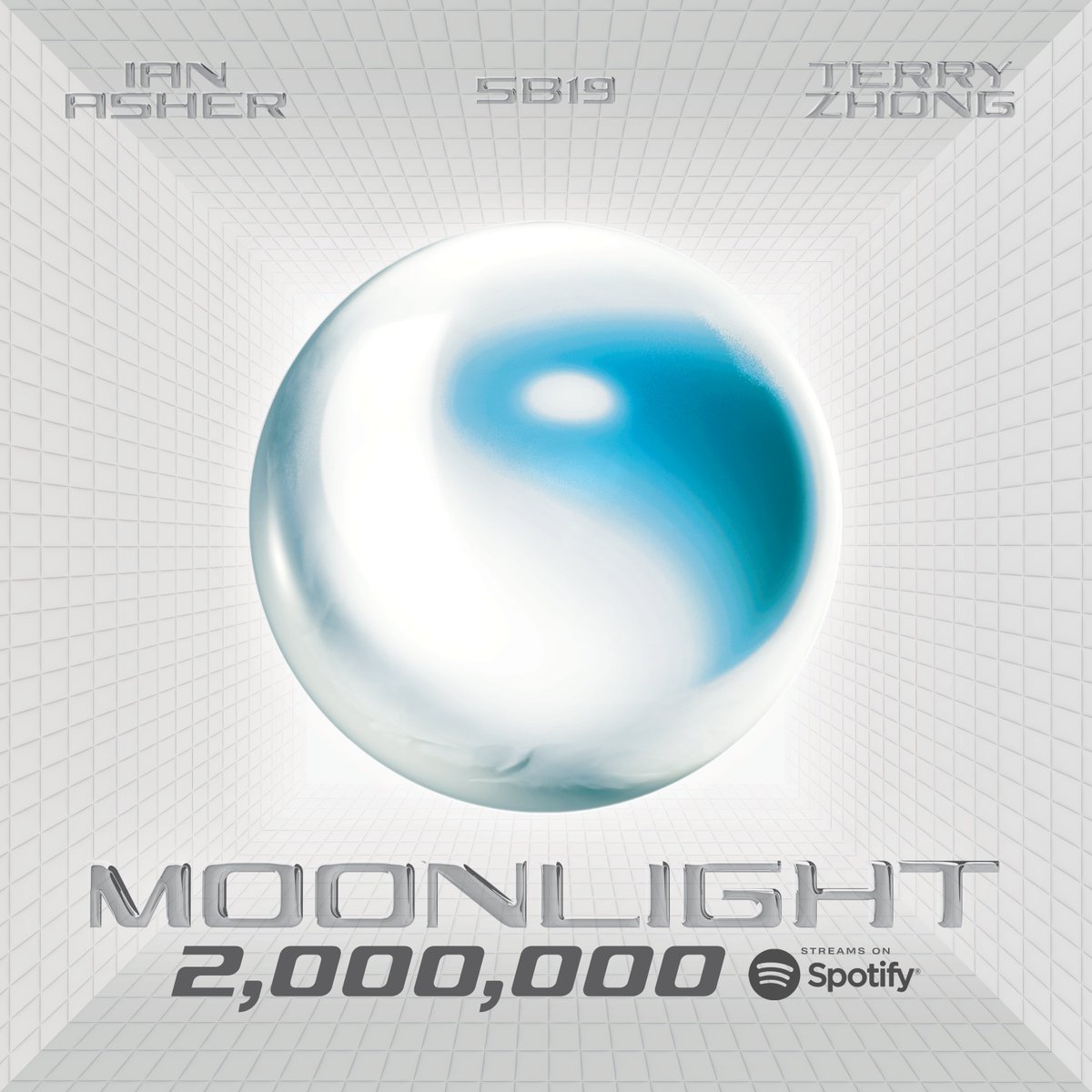 SB19Official's tweet photo. ⚪️ MOONLIGHT 2 MILLION SPOTIFY STREAMS 

We're over the moon! 🎶 Celebrating 2,000,000 streams of Moonlight on Spotify! 

Stream 'MOONLIGHT' here:
🎧 https://t.co/lCyyU3JIk6
🎬 https://t.co/h0QxGBv9p4

 #SB19 #MOONLIGHT_2MILLIONStreams https://t.co/byOcaSfVgL