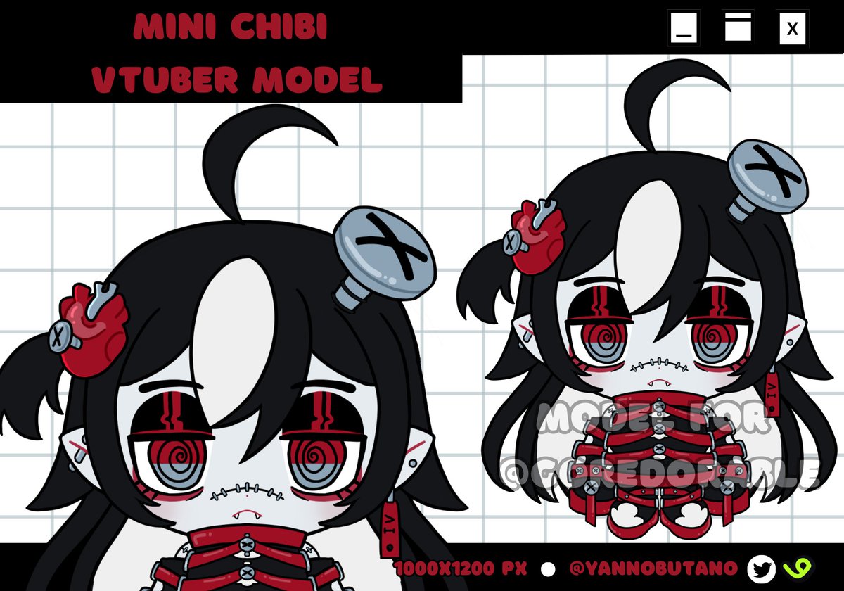 YannoButano's tweet photo. I have chibi #vtuber models open for 35usd ! 
My bday is near and i wanna get something for myself (　＾▽＾)

You can request through my vgen or dm me in here :>

https://t.co/5xXGya387v https://t.co/J94ln8Mg10