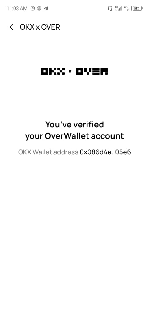 *OVERPROTOCOL VERIFICATION (KYC) PROCESS* *Update your Over Wallet* Tap on settings in over wallet app. Tap on OKX x OVER to see if yours is verified already Goodluck *GUYS* @SHC @SchoolHackCoin