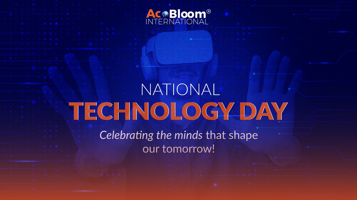 acobloom's tweet image. 🌐 Celebrating National Technology Day at AcoBloom!

Today, we salute the ingenious pioneers whose technological advancements have transformed the field of accounting. 

#NationalTechDay #AccountingTechnology #FutureofFinance #AcoBloom