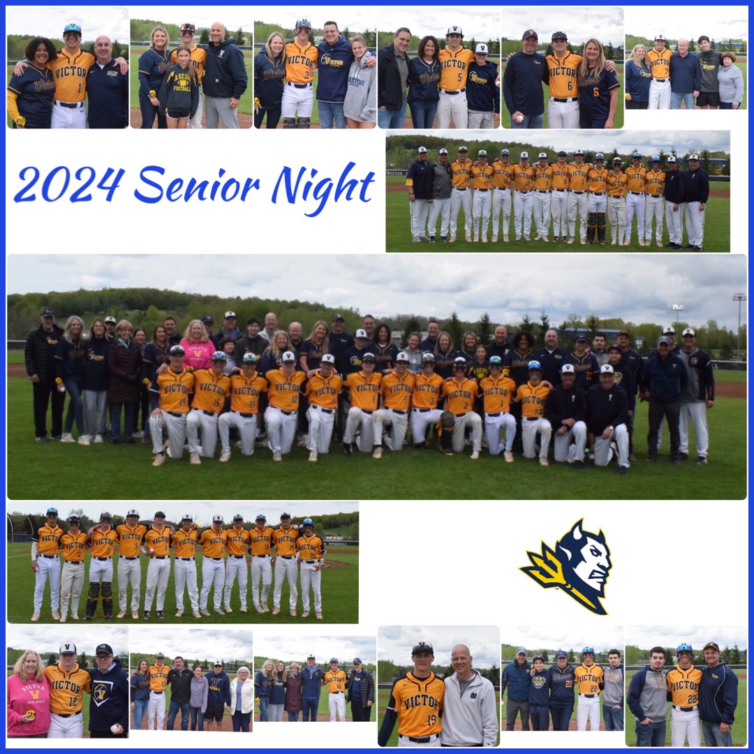 The Blue Devils won their 11th straight on senior night versus Brighton. Thank you to the seniors and their families! Terrific bunch of young men! Best of luck in their future endeavors and for the rest of our league champions’ season! @VictorBLDevils @baseballsectv