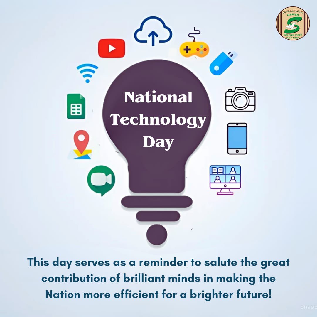 Honouring the technical brilliance of researchers, innovators, scientists and tech savvy folks, whose innovations and creations lead to betterment of lives, progress of society, and bring glory to our Nation. Happy #NationalTechnologyDay!