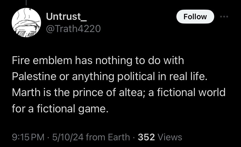 You legitimately have to be dumb as rocks to think Fire Emblem isn’t political