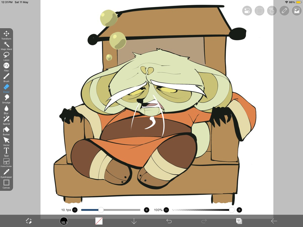 Compacoffin's tweet image. Maybe drawing sick shifu will make me less sick somehow