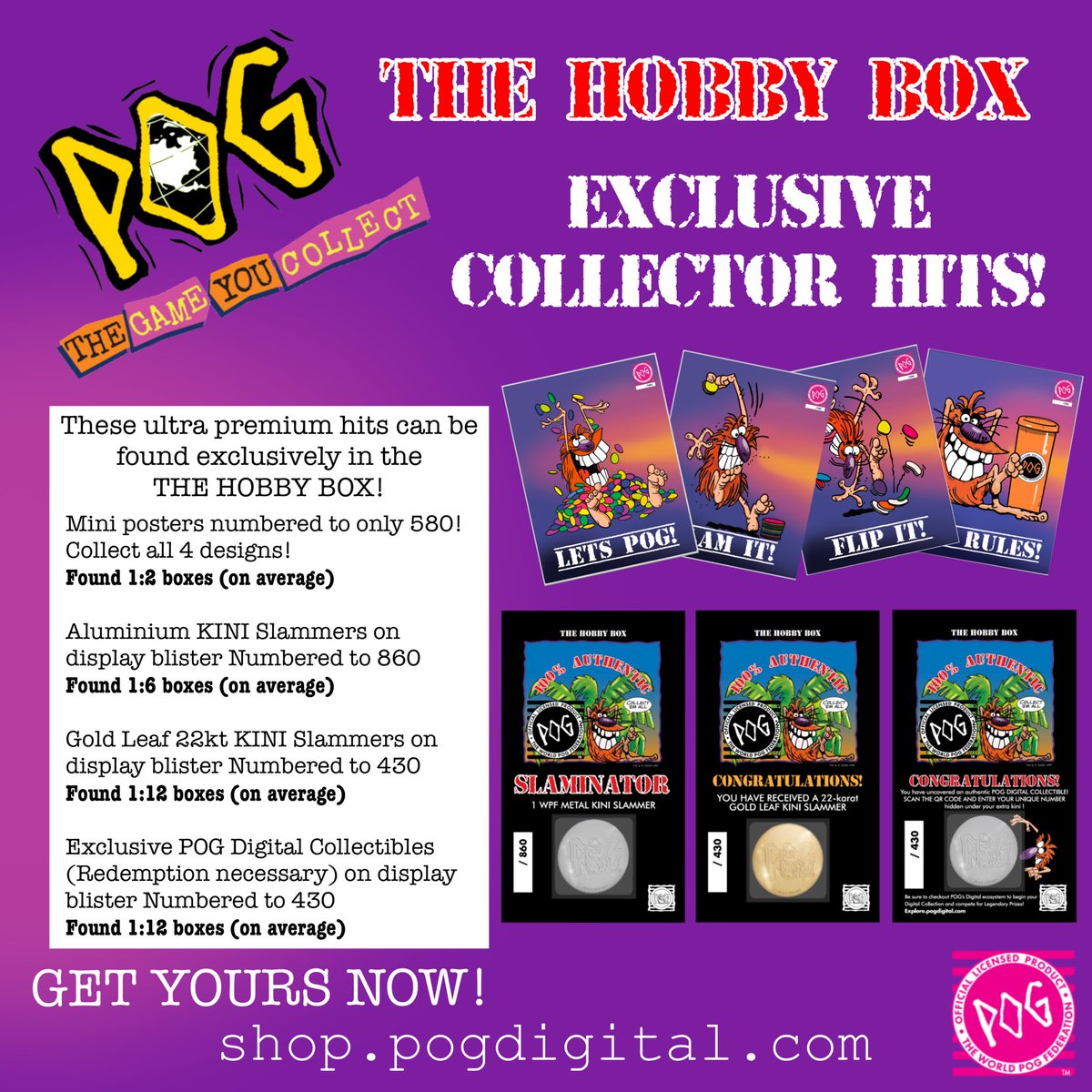 poggameofficial's tweet photo. you asked. we answered. all you need to know about the POG Hobby Box. Now it’s our turn: have you ordered yours yet? #pog #collectors #poghobbybox those who pre-order have an extra surprise coming their way!!! Let us know in comments. https://t.co/e3xJzoEjt0