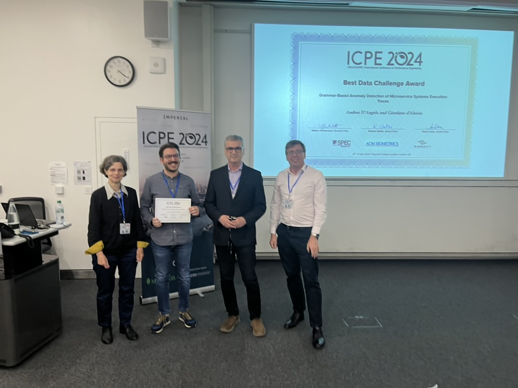 Best Data Challenge Award Winner: "Grammar-Based Anomaly Detection of Microservice Systems Execution Traces" by Andrea D'Angelo and Giordano D’Aloisio