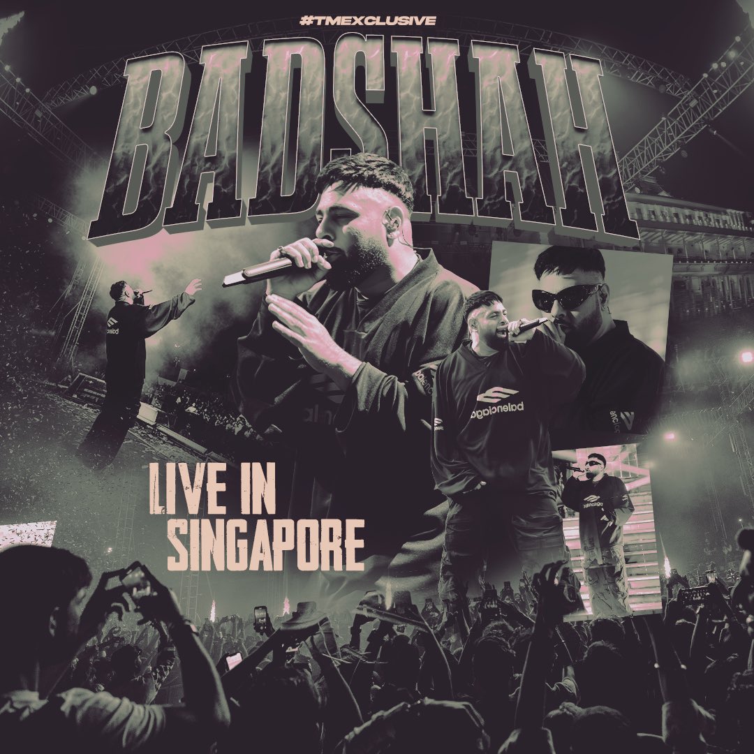 Singapore, tremble! The one true @Its_Badshah has arrived. Get ready to bow down! 
Witness his rap live at the #EkThaRaja concert! 

#tmtm #tmexclusive #tmtalentmanagement #badshah #badshahlive #liveperformance #dance #saturdaynight #soulmate #explore