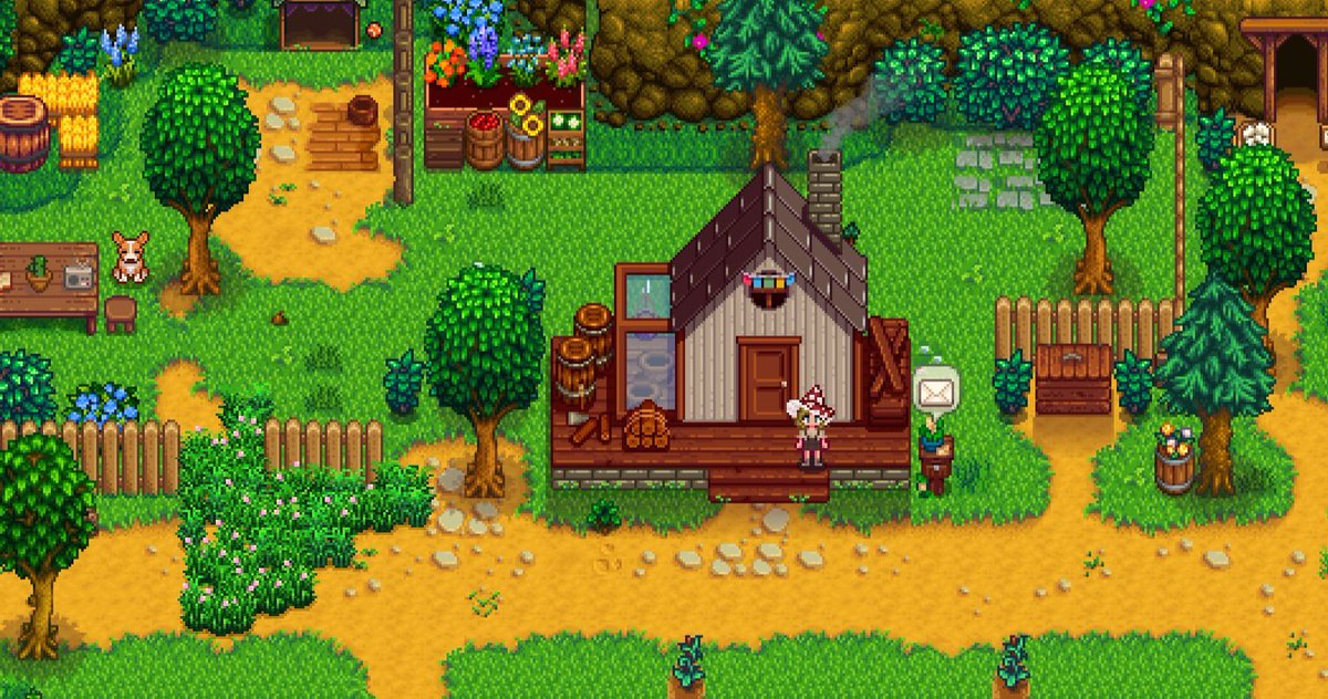 Playing a modded Stardew Valley with mods I haven’t tried before 😍
Made Almond Milk for the first time - from @wildflourmods 

#stardewvalley #stardewvalleymods #mods #moddedstardew #cozygaming