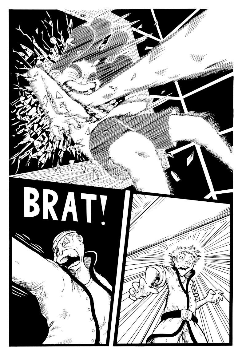 B  R  A  T   !
#LineArt #traditionalArt #comic #manga #action #illustration
