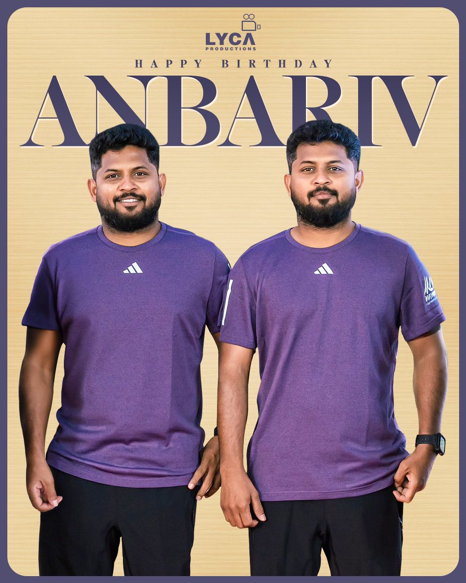 Wishing the brothers in action @anbariv a Happy Birthday! 🎉👬 May this year be filled with Lights, Camera, and high-octane actions! 🎬🥳

#HBDAnbAriv #AnbAriv #Indian2 🇮🇳 #Vettaiyan 🕶️