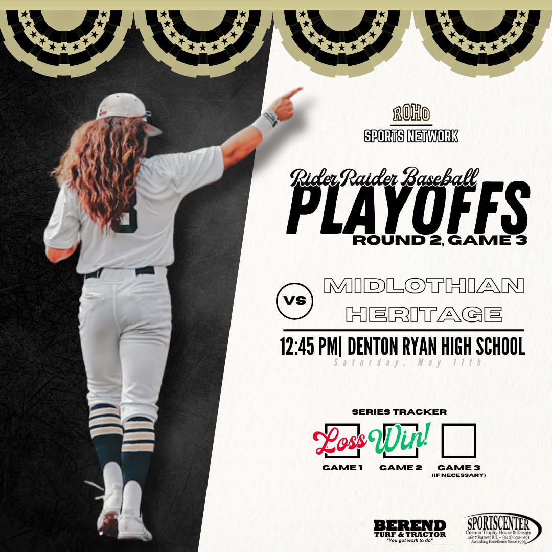 Game 3.

It's win or go home. 

12:45pm - ROHOSportsNetwork.com

#ROHO | #OFOT | #Team62