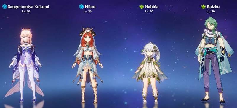 babufess's tweet photo. Babu! emang bener ya ini tim mahal??🤭 abisnya shield baizhu juga cocok banget buat ngereduct incoming damage dendro! Wdyt guys? https://t.co/yZrEDeQNg8