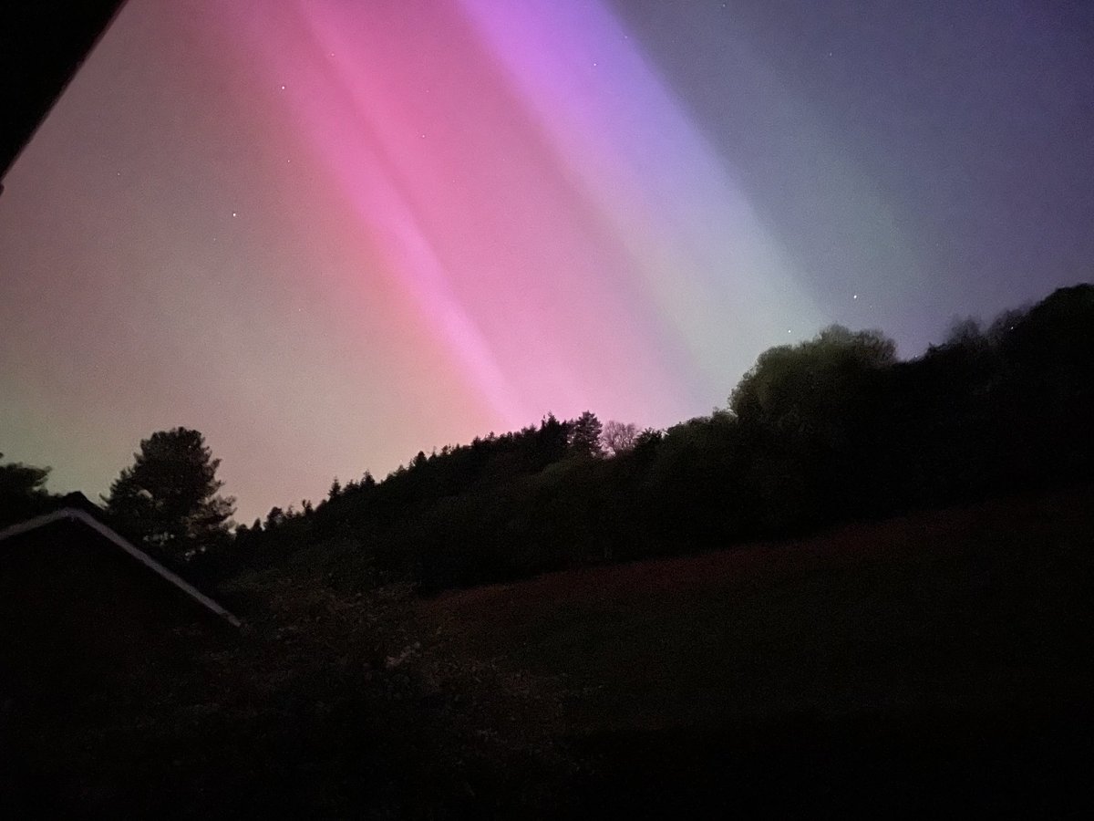 Aurora borealis - from the back garden in Llanidloes!