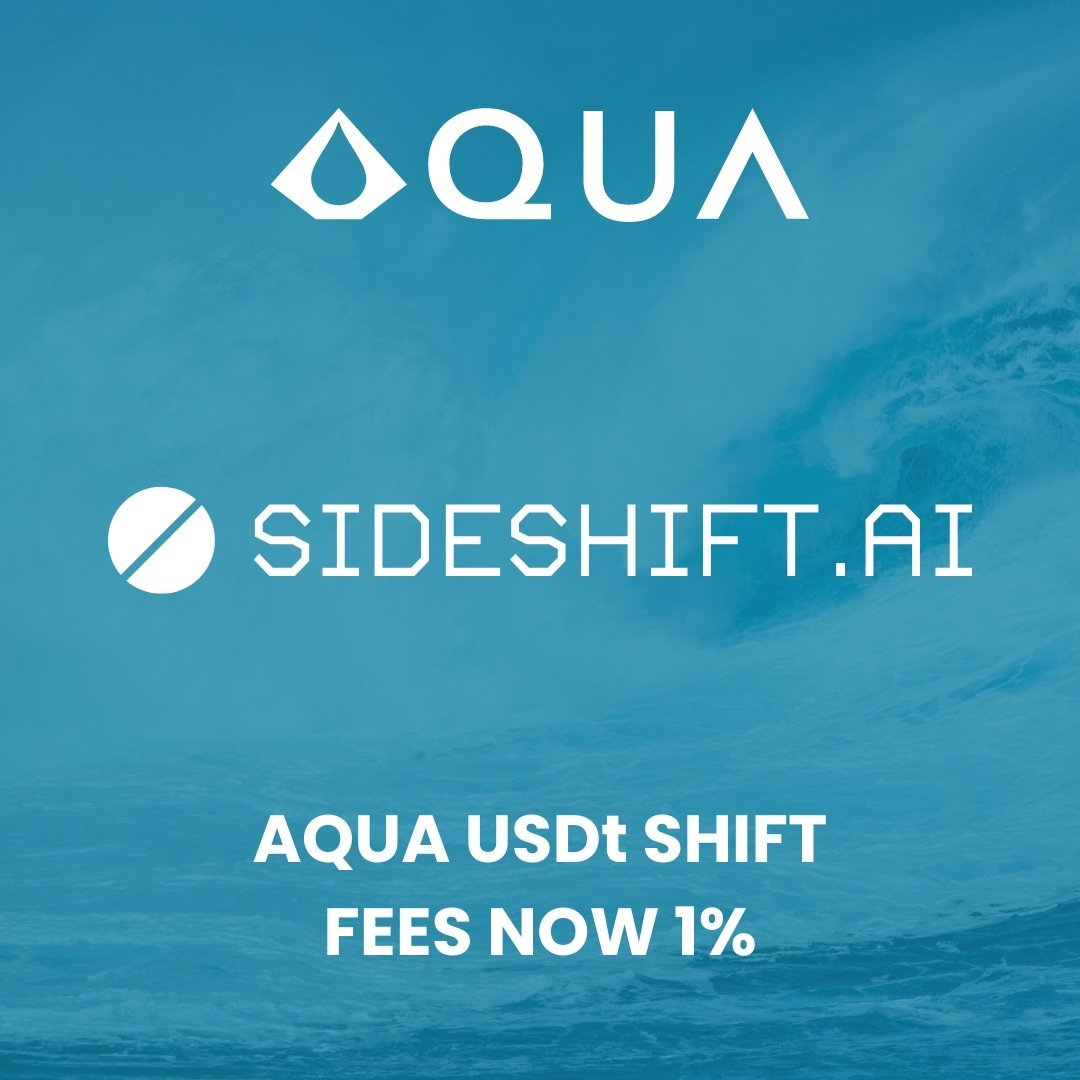 The CHEAPEST and most PRIVATE stablecoin transfers in #Crypto with @AquaBitcoin Wallet - The #Bitcoin Superapp.
aquawallet.io
Supports #USDT swaps from #ETH and #TRON networks to #USDT on #LiquidNetwork.

#Cryptocurrency #CryptoNews #NFTs #NFT #DeFi #LightningNetwork