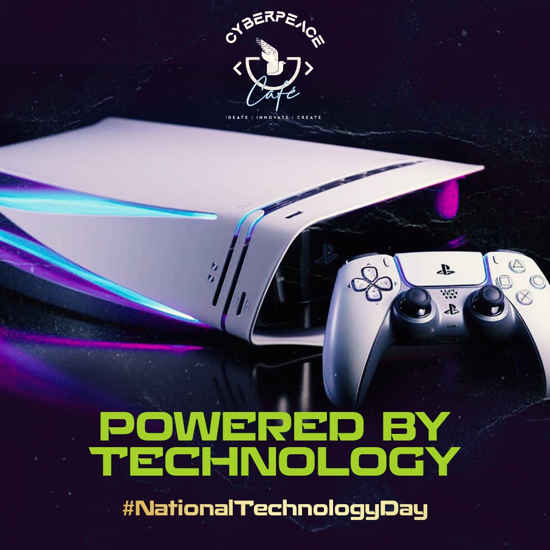 Unlock the next level of gaming innovation with CyberPeace Café on #NationalTechnologyDay!🚀 

Immerse yourself in the cutting-edge graphics and performance of PS5.

It's time to game like a pro! 🎮💥
.
.
.
.
#PS5Gaming #CyberPeaceCafe #CyberPeace☮️