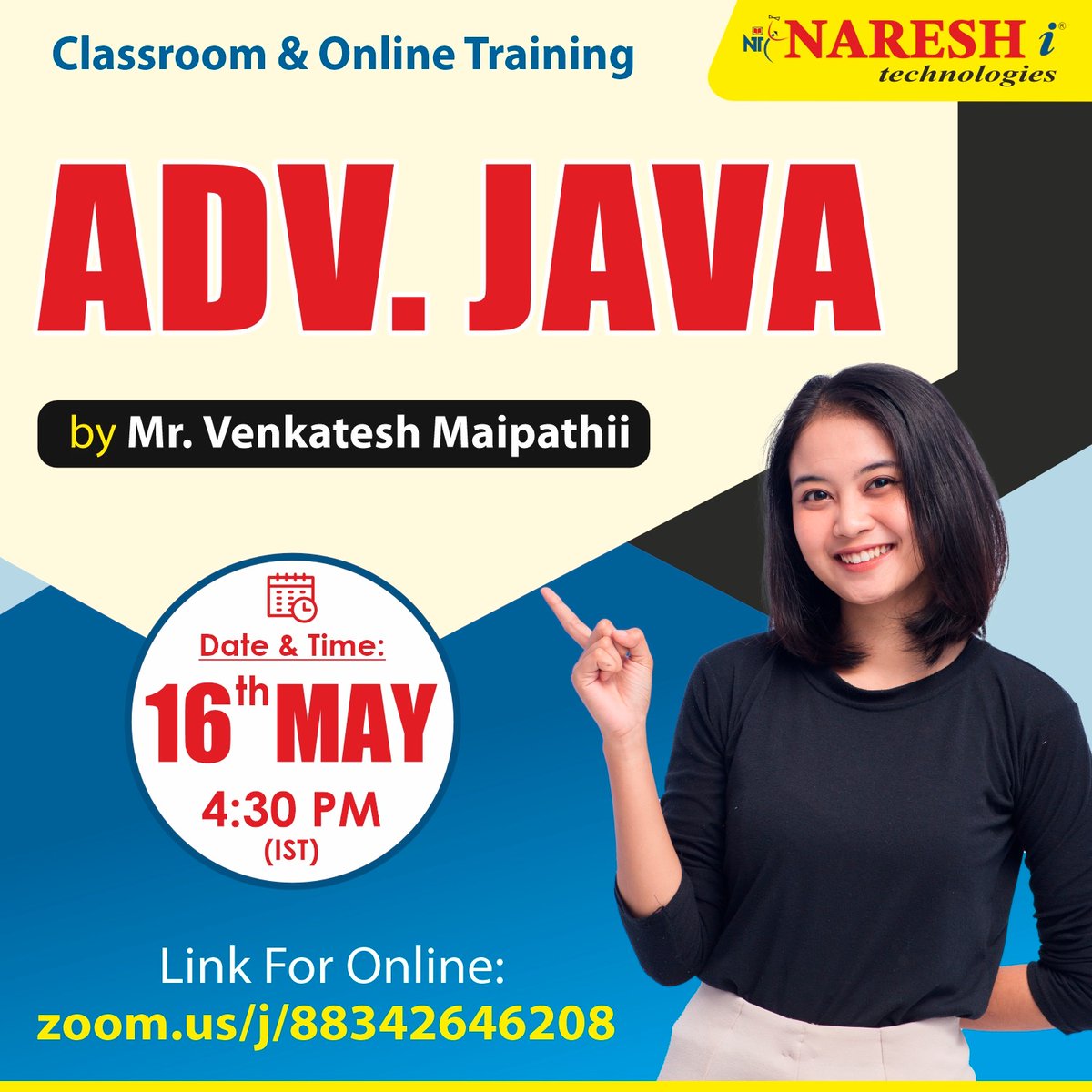 ✍️Enroll Now: bit.ly/4btEEDg
👉Attend a Free Demo On Advanced Java by Mr. Venkatesh Maipathii.
📅Demo on: 16th May @ 4:30 PM (IST)

#Advancedjava #java #programming #coding #onlinetraining #education #software #nareshit