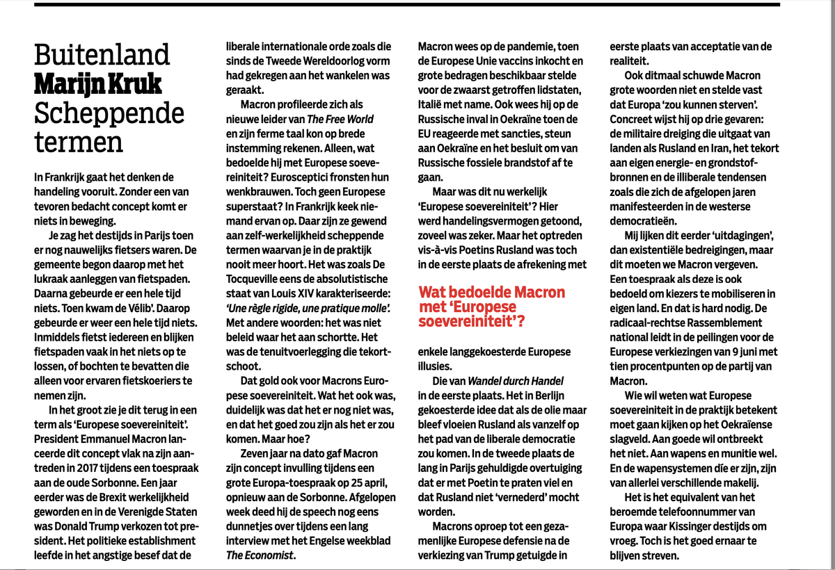 Marijn Kruk (@marijn_kruk) on Twitter photo 'Wie wil weten wat "Europese soevereiniteit" inhoudt moet gaan kijken op het slagveld in Oekraïne'. Lees hier mijn column in <a href="/DeGroene/">De Groene Amsterdammer</a>: 'Wie wil weten wat "Europese soevereiniteit" inhoudt moet gaan kijken op het slagveld in Oekraïne'. Lees hier mijn column in <a href="/DeGroene/">De Groene Amsterdammer</a>: