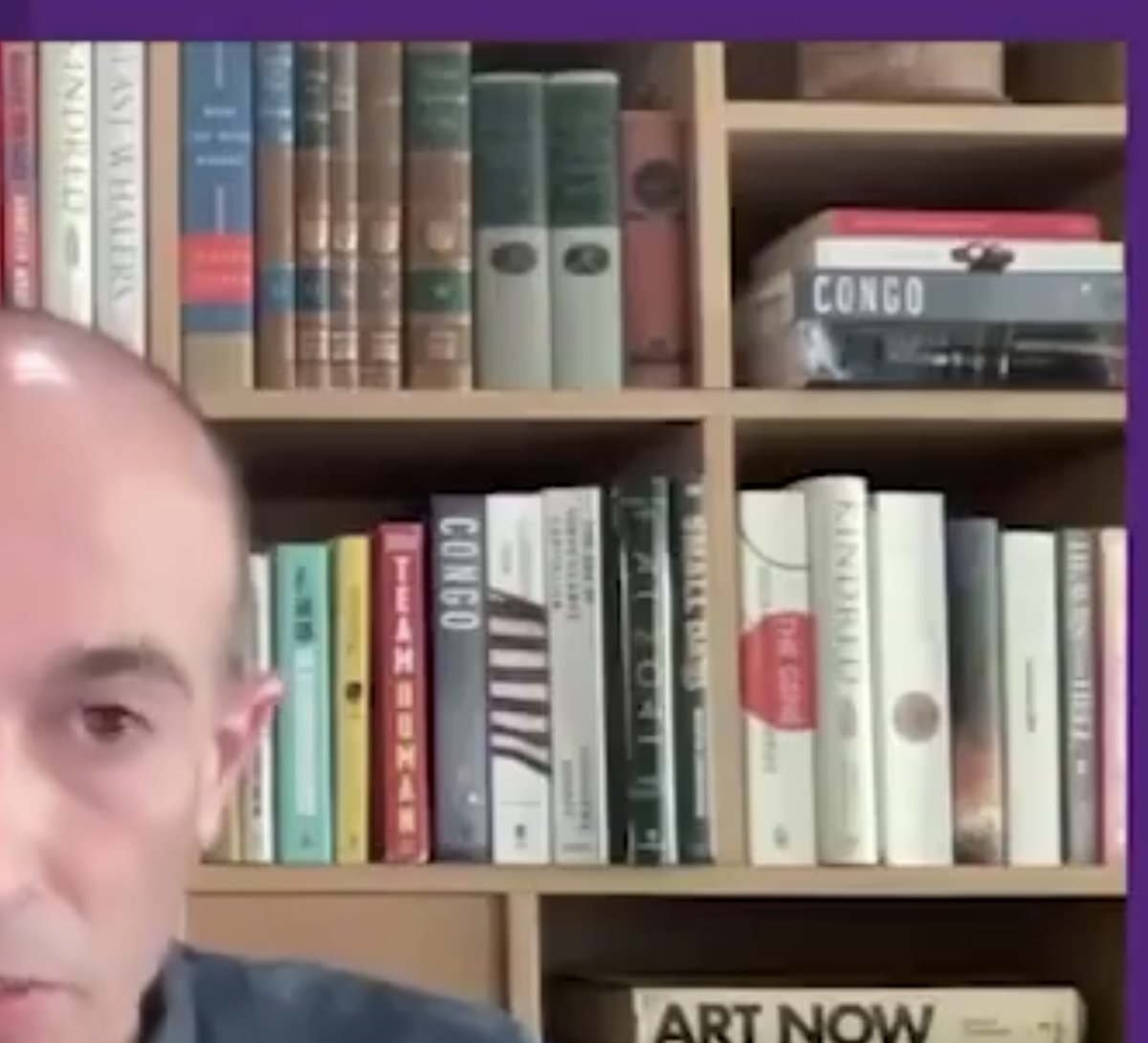 @ronin21btc 2x copies of 'Congo : The Epic History of a People
Van Reybrouck', 2x copies of 'Kindred: Neanderthal Life, Love, Death and Art, Rebecca Wragg' 

I can talk in front of a wall of books to make myself look clever too @harari_yuval