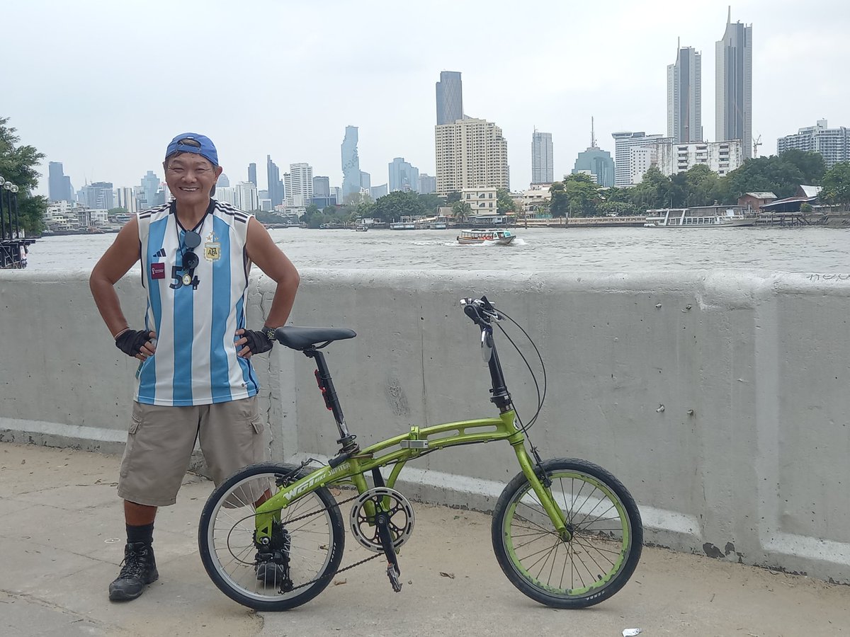 Cycling along the riverfront.

Bangkok, Thailand