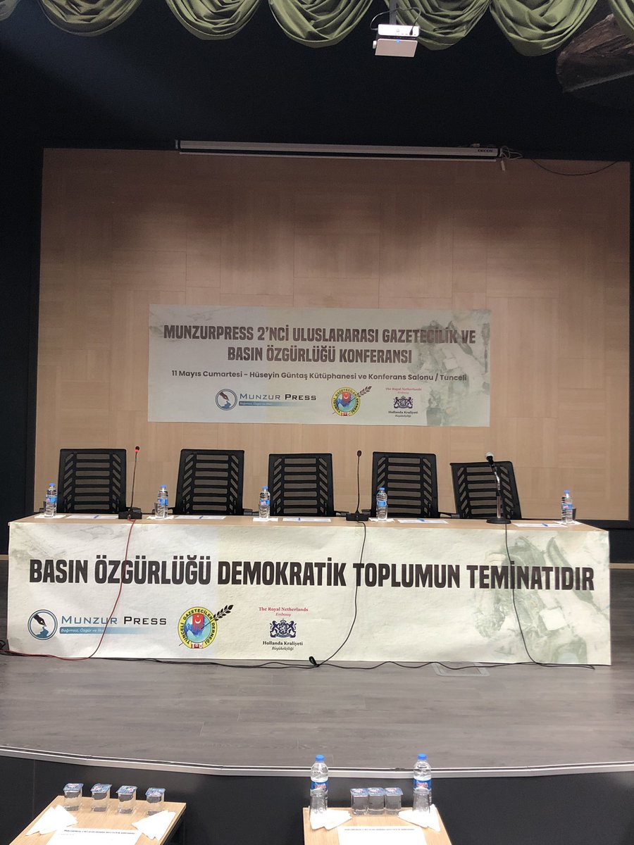 Here in Dersim for the 2nd MunzurPress Journalism and Press Freedom Conference “The freedom of the press is the guarantor of a democratic society” 📰