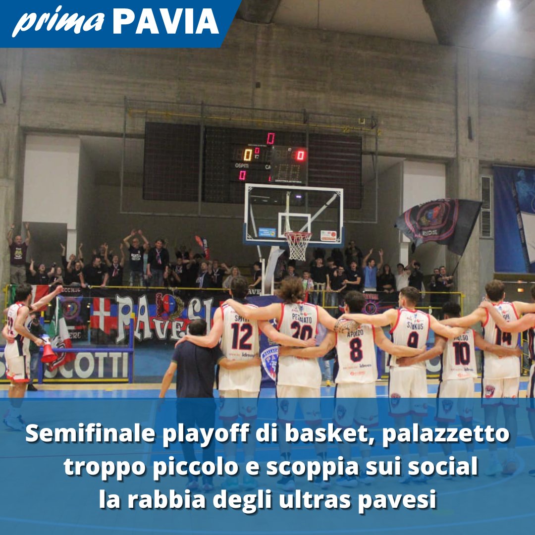 LEGGI QUI: primapavia.it/attualita/semi…

#basket #playoff #semifinale #pallacanestro #pavia #saronno #palazzetto #ultras #tifosi #rabbia #pavesi