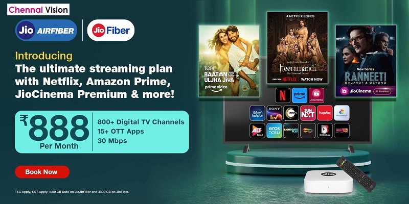 *jio Introduces The Ultimate Ott Streaming Plan @ ₹ 888/ Month* - chennaivision.com/jio-introduces… *jio Introduces The Ultimate Ott Streaming Plan @ ₹ 888/ Month*
