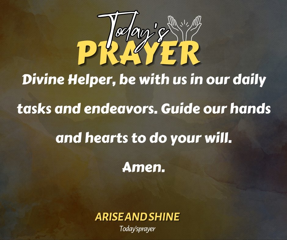 #TodaysPrayer #AriseAndShine #YearOfPrayer #God #prayer #100k #foryou #trend #worship #fyp #Amen #Jesus #Christiantiktok #Saturdayprayer