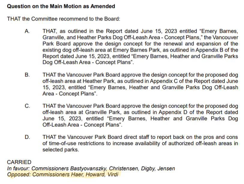 Remember when @Vote4ABC voted against new dog parks? 🤔 #vanpoli
