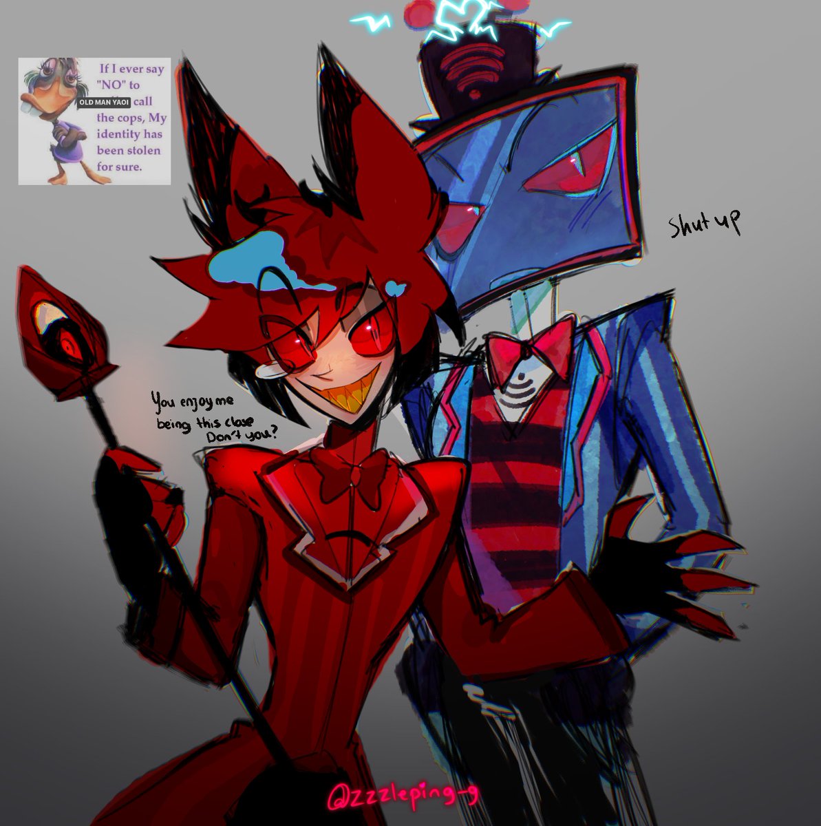 OutRealityZzz's tweet photo. ugh i actually finished it
#radiostatic #voxal #alastor #voxhazbin #staticradio #radiosilence #hazbinhotel https://t.co/eoLevKNBT5