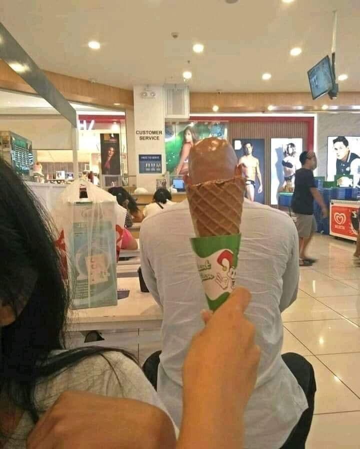 Pala bapak kau kayak ice cream