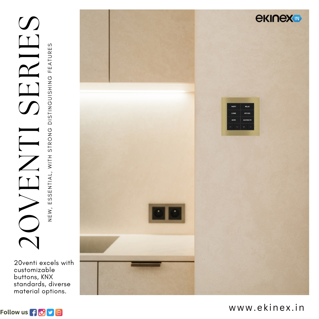 Your control, your style: let your creativity shine through our 20Venti series.
#20Ventiseries #smarthome #smarthometechnology #smarthomes #domotics #domotica #homeautomation #homedecor #homedesign #switches #pushbutton #knx #interiordesign #interiordetails #interiorlighting