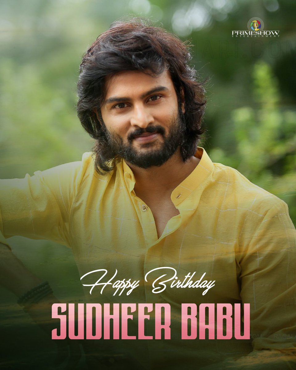 Birthday wishes to the dynamic hero @isudheerbabu 🎉💐 May the year ahead be filled with joy and happiness. Keep rocking! #HBDSudheerBabu