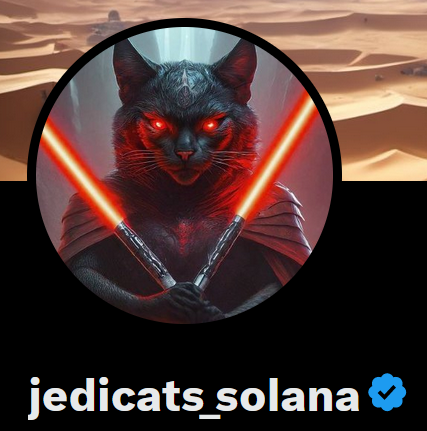 They're Cats... That are Jedis...... On the Solana Network!!! It's a Trifecta of Bad Ass-Ness!!!!! @jedicats_solana