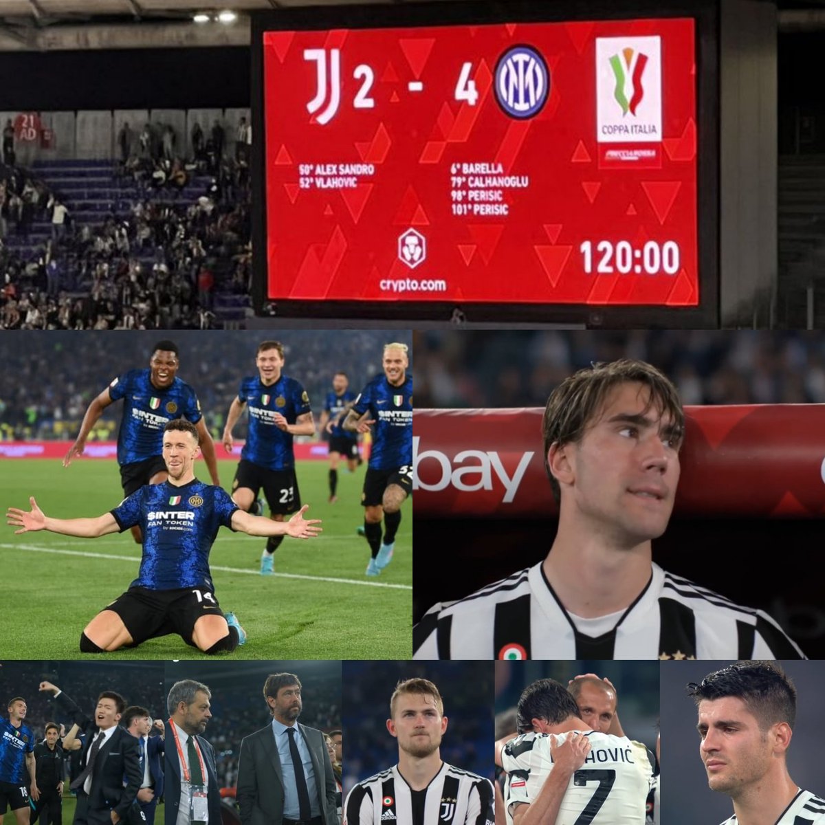 𝟭𝟭 𝗠𝗮𝗴𝗴𝗶𝗼 𝟮𝟬𝟮𝟮:B𝐮o𝐧 𝐀n𝐧i𝐯e𝐫s𝐚r𝐢o 
Le emozioni che riusciamo a provocare nei tifosi e negli avversari sono uniche...💦💦💦
#JuventusInter
#CoppaItalia
#Inter