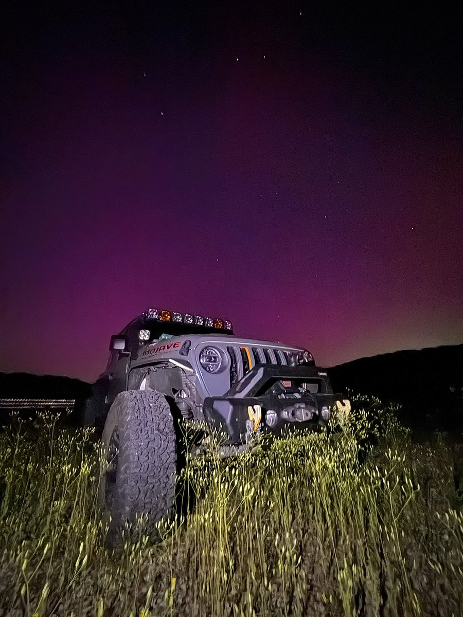 It was really cool to be able to see the aurora all the way down in central Alabama #xdman #jeep #jeeplife #jeepnation #aurora #offroad #merica #alabama #outdoors #NorternLights