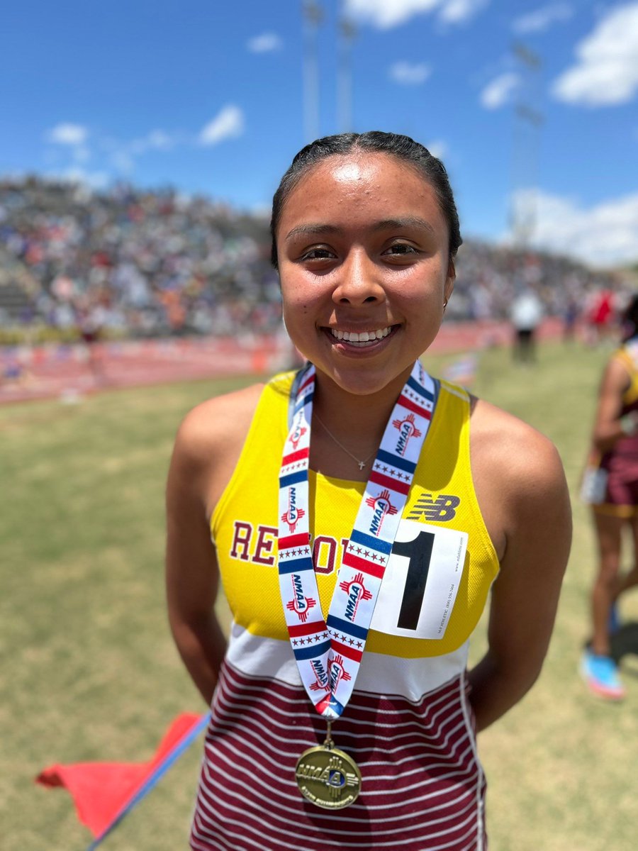 Congratulations to Emily Garcia (Navajo) of Rehoboth Christian High School, who won the New Mexico Class 2A 1600m State Championship at the 2024 NMAA State Track and Field Championships. #NativePreps #Navajo