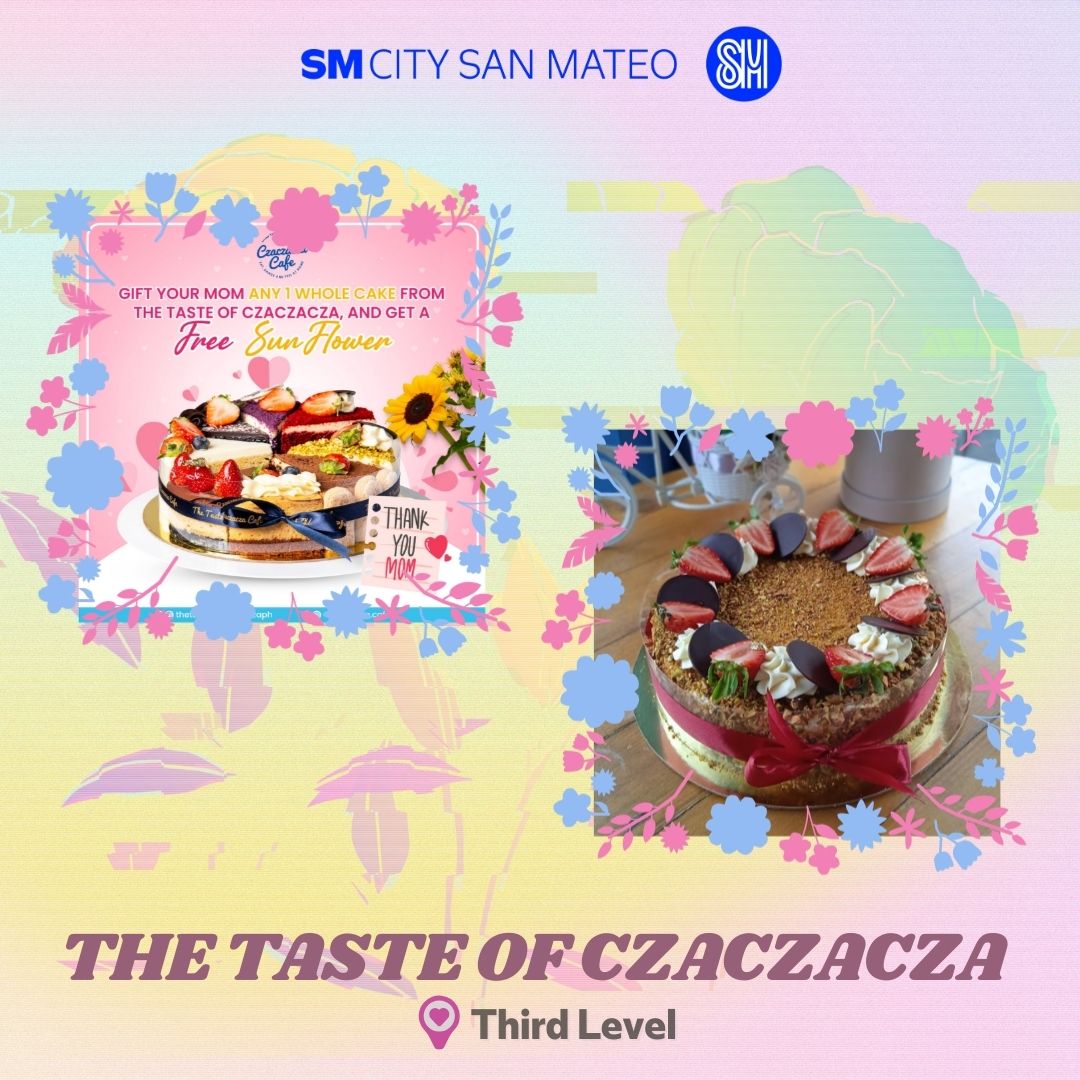 Get ready to spoil Mom with the best cakes in town from SM City San Mateo! 
Don't miss out on making her day unforgettable. 🫶🏼💝 

#CelebrateMomsAtSM
#GetHypedAtSM
#EverythingsHereAtSM
#SMCitySanMateo