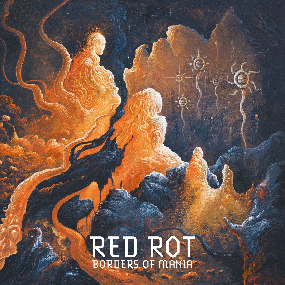 deadlystormzine's tweet photo. Intense, manic, raw extreme metal that gets deep into your subconscious! Recenze/review - RED ROT - Borders Of Mania (2024): https://t.co/7SymmTJxOE #deathmetal #redrot #review  #doommetal #thrashmetal #progressive .@HammerheartRec .@newmetalalbums1 .@slawawasil2 .@metal_incognito .@DiscosDeath .@FMisanthropia .@KManriffs .@riff_ofmetal .@thrashanddeath .@DMTMPromo .@DeathMetalNews .@orphe666