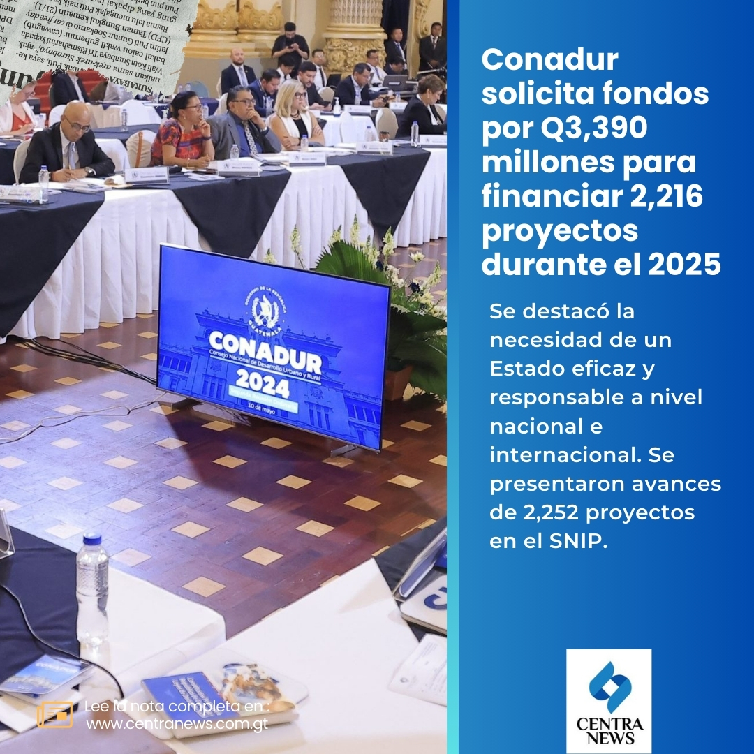 🧿 #NacionalesGT | Conadur solicita fondos por Q3,390 millones para financiar 2,216 proyectos durante el 2025.

📝 Todos los detalles: lc.cx/e9DKM1

#AHORA #Guatemala #NoticiasGT @GuatemalaGob