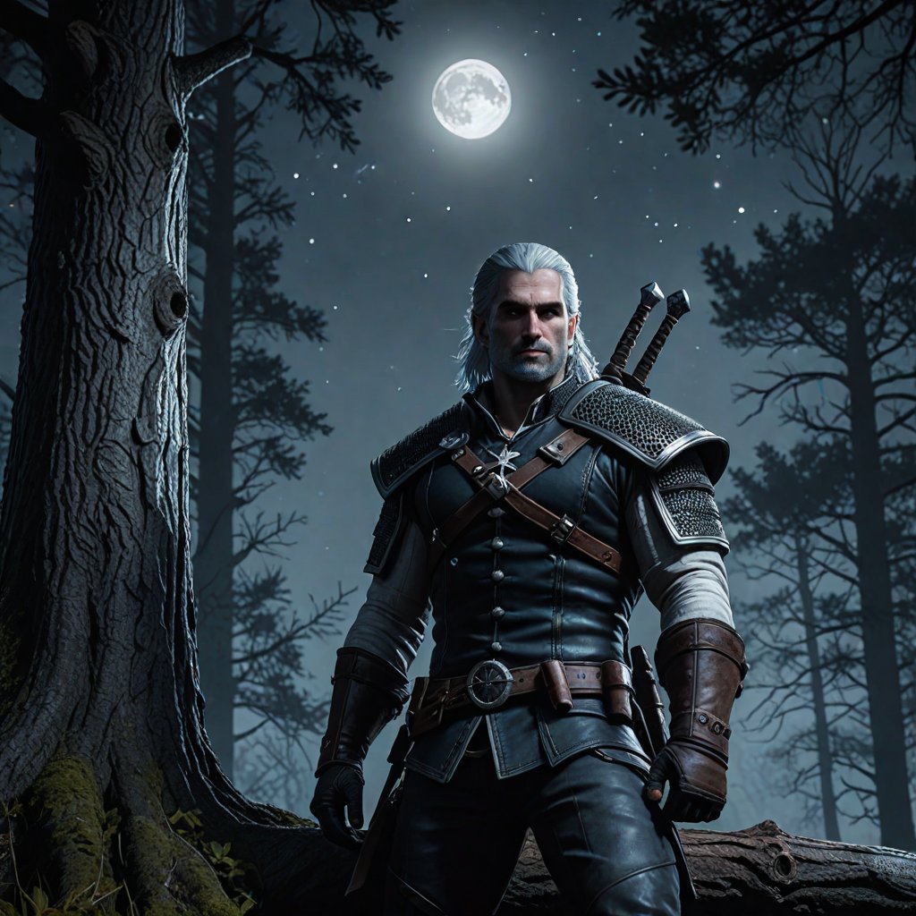 The Hunt Image created by an AI Art Generator ℍ𝕠𝕥𝕡𝕠𝕥 #Geralt #GeraltOfRivia #TheWitcher @CDPROJEKTRED