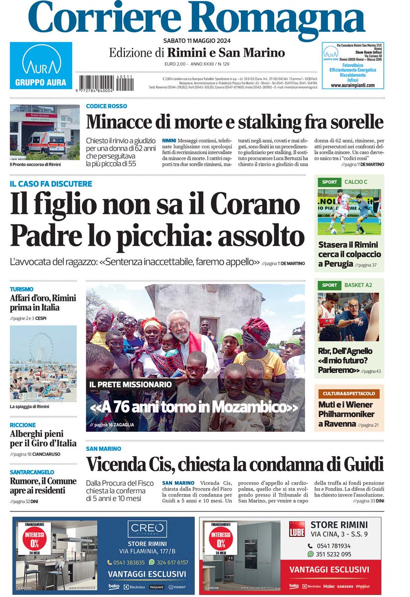 #rassegnastampa #11maggio | Le prime pagine dei #quotidiani di #SanMarino, #Rimini e #Romagna sanmarinortv.sm/rassegna-stampa