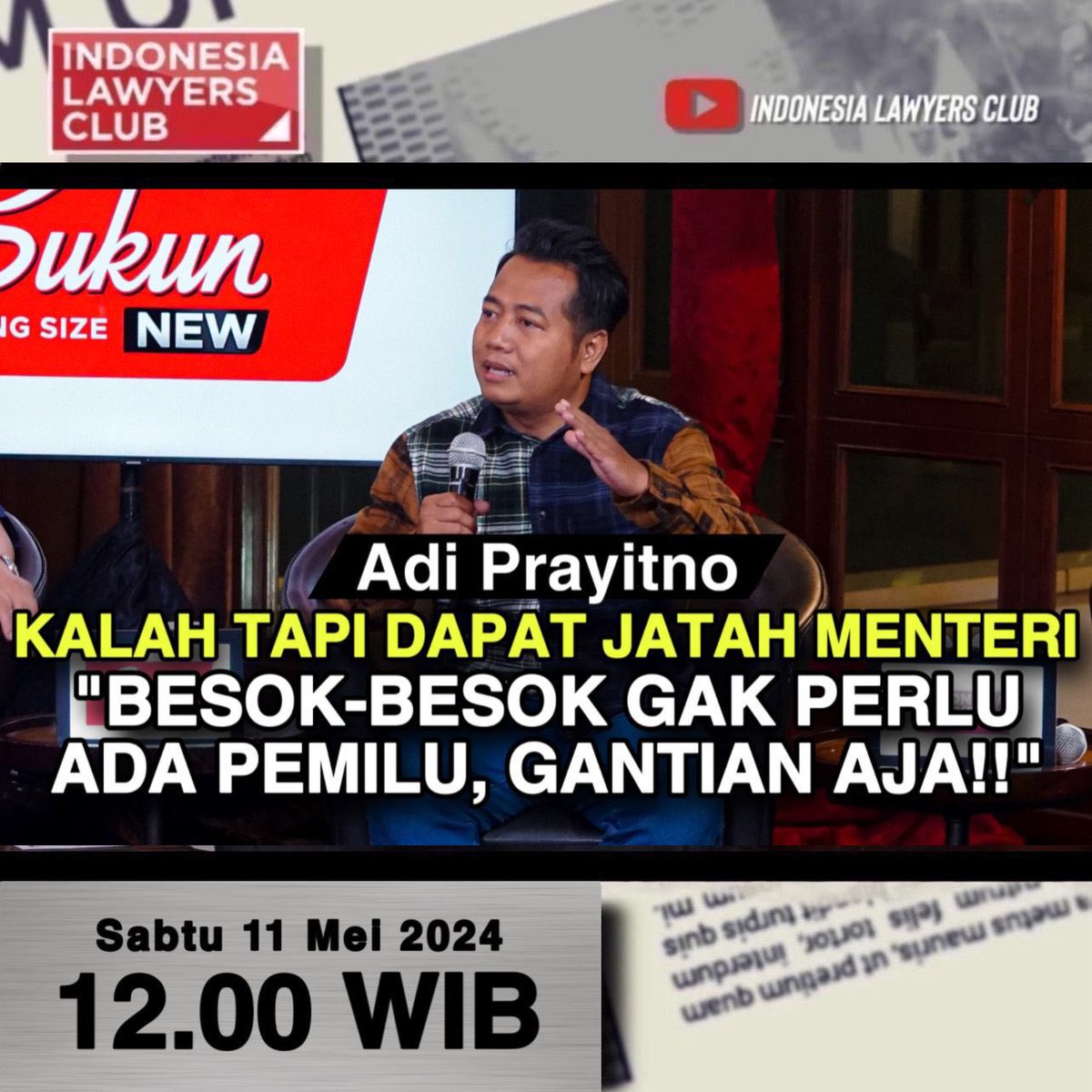 SUDAH TAYANG! // ADI PRAYITNO // KALAH TAPI DAPAT JATAH MENTERI “BESOK-BESOK GAK PERLU ADA PEMILU, GANTIAN AJA!!” // YOUTUBE 👉 youtu.be/I6BDlQrqPkY (ILC)