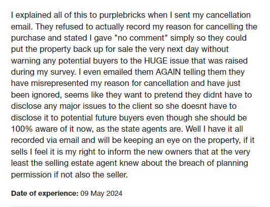 Paul gave Purplebricks UK 1 star via @Trustpilot trstp.lt/0-NyHc-eU #CONmisery #NoBull #ownit